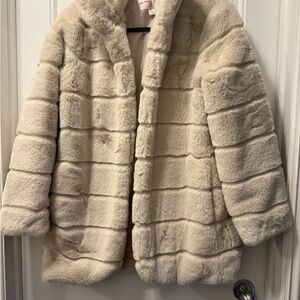 Joe Fresh x Jillian Harris Cream Teddy Jacket